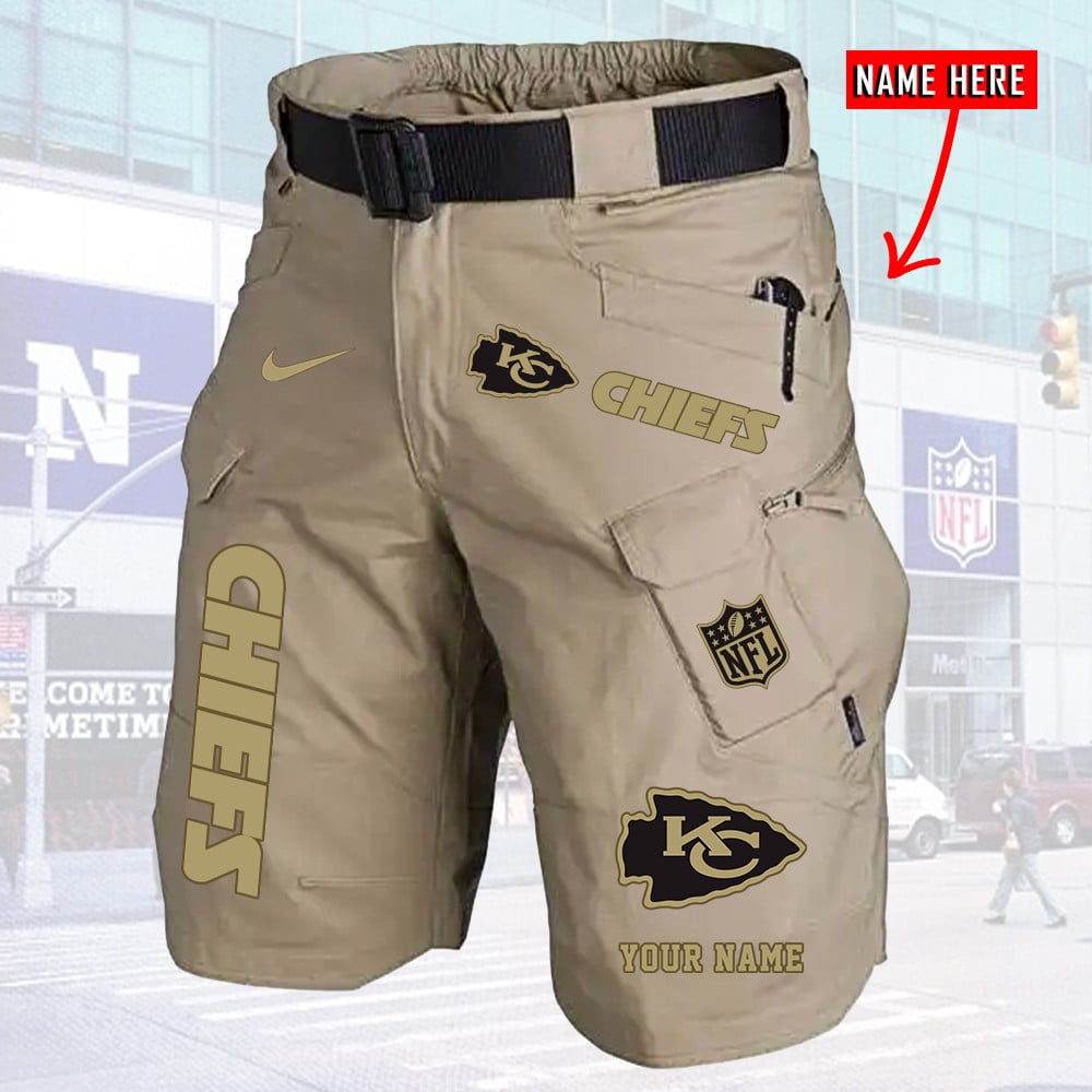 Kansas City Chiefs Limited Edition Front Pockets Men Shorts (Belt Not Included) AZBTFPMS000020