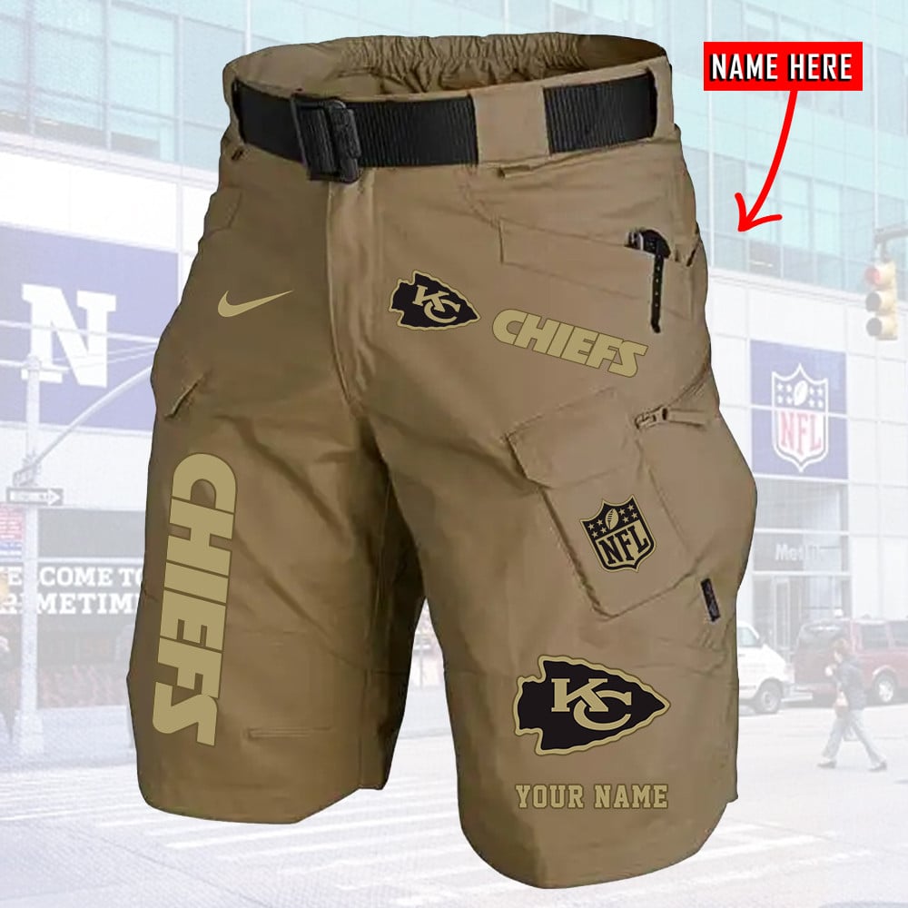 Kansas City Chiefs Limited Edition Front Pockets Men Shorts (Belt Not Included) AZBTFPMS000020