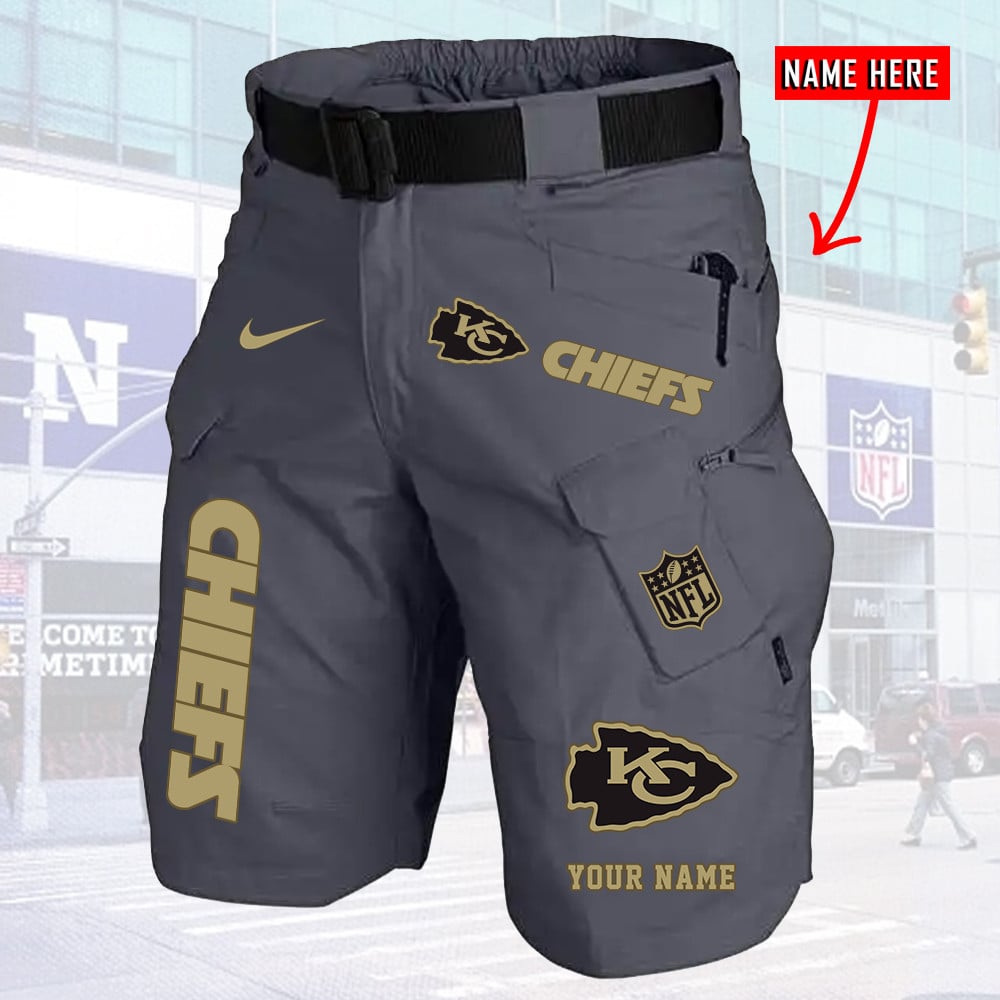 Kansas City Chiefs Limited Edition Front Pockets Men Shorts (Belt Not Included) AZBTFPMS000020