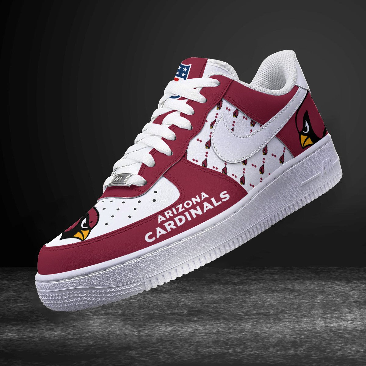 Arizona Cardinals Personalized AF1-1 Logo Pattern Sneakers  AZBTAF1000189