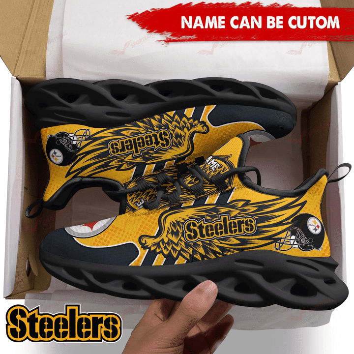 Pittsburgh Steelers Personalized Yezy Running Sneakers SPD710