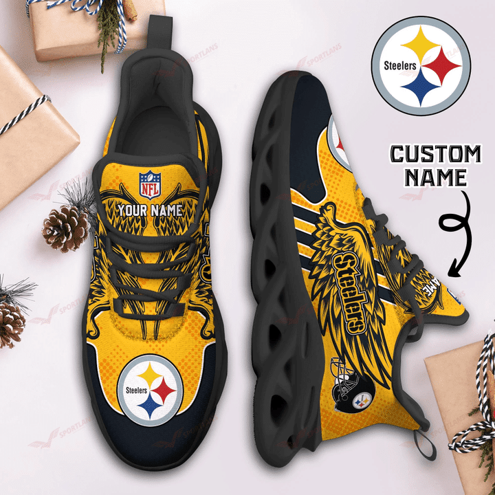 Pittsburgh Steelers Personalized Yezy Running Sneakers SPD710