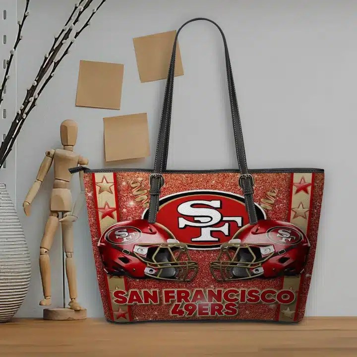 San Francisco 49ers Women Leather Tote Hand Bag BB55