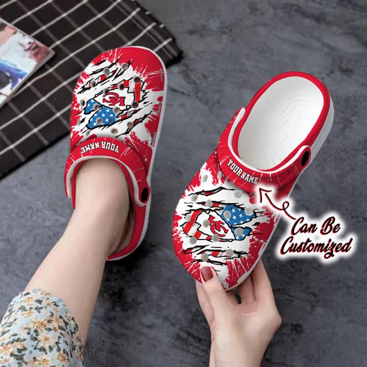 Kansas City Chiefs Personalized Limited Clog BG238