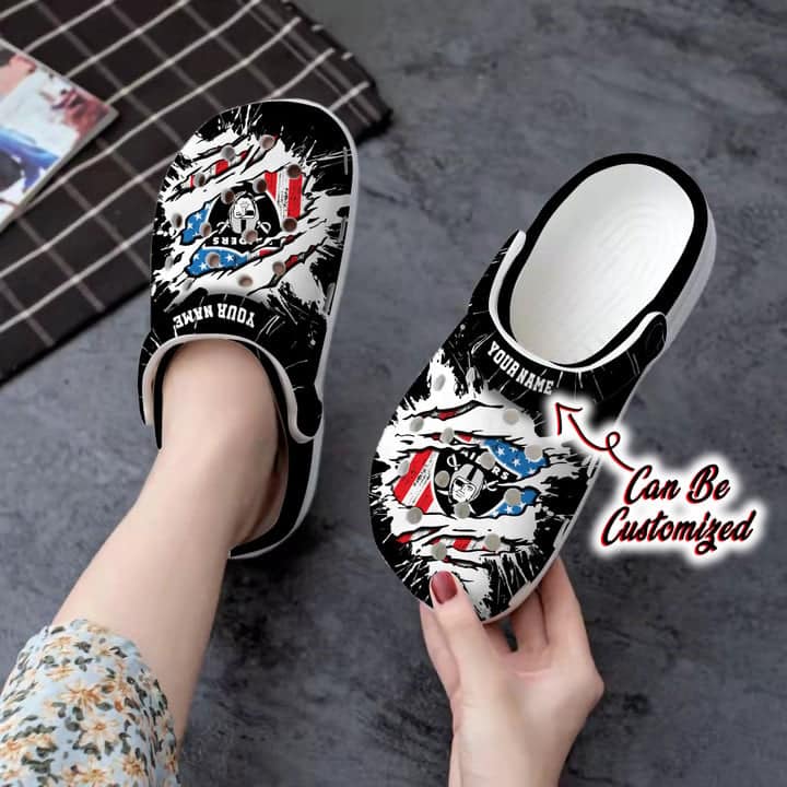 Las Vegas Raiders Personalized Limited Clog BG237