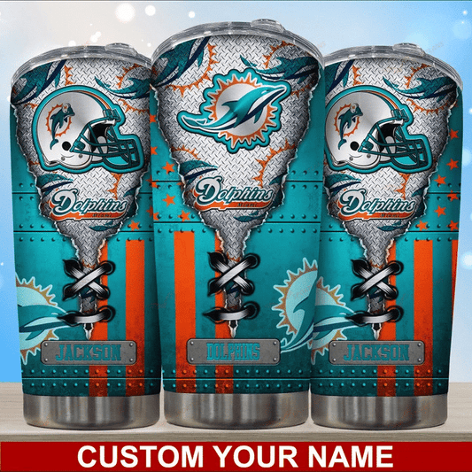 Miami Dolphins Personalized Tumbler BG424