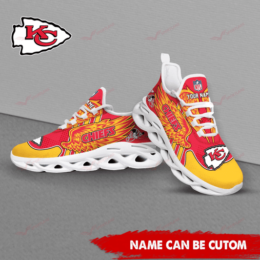 Kansas City Chiefs Personalized Yezy Running Sneakers SPD699