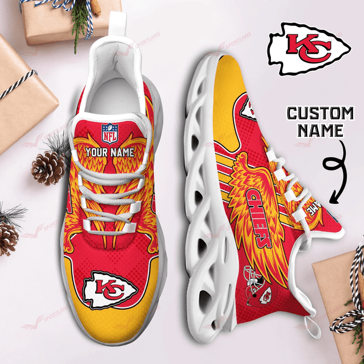 Kansas City Chiefs Personalized Yezy Running Sneakers SPD699