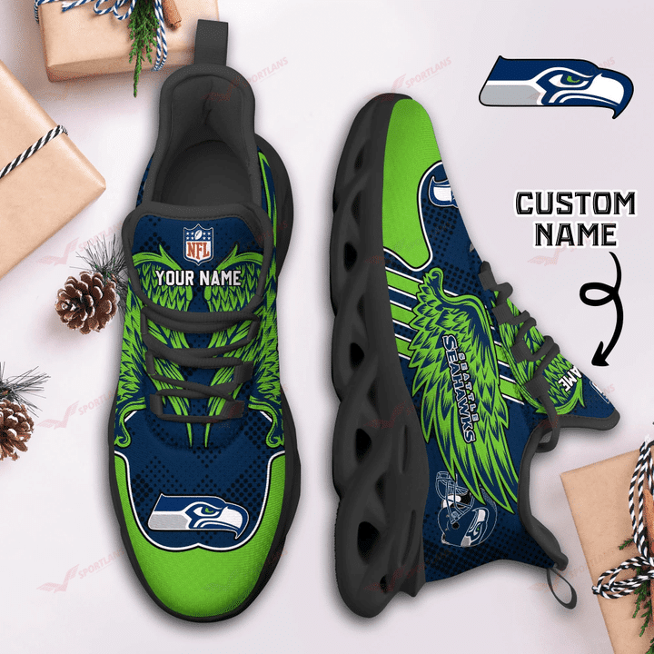 Seattle Seahawks Personalized Yezy Running Sneakers SPD712