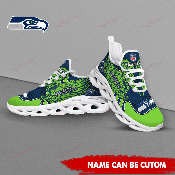 Seattle Seahawks Personalized Yezy Running Sneakers SPD712