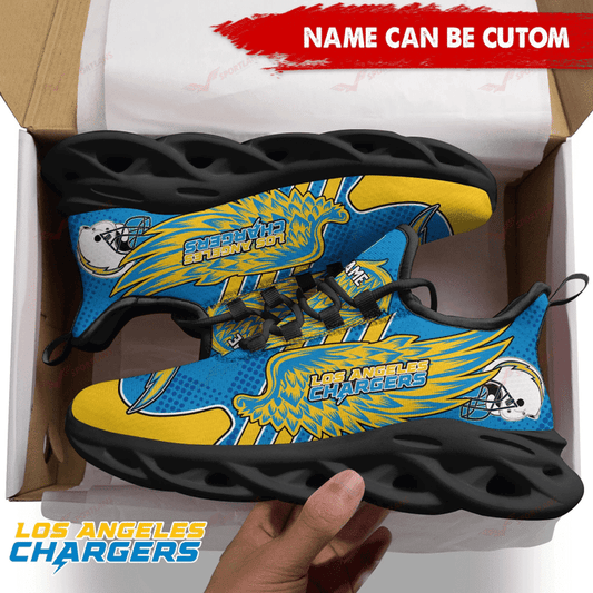 Los Angeles Chargers Personalized Yezy Running Sneakers SPD701