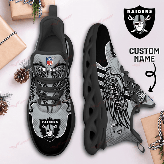 Las Vegas Raiders Personalized Yezy Running Sneakers SPD700