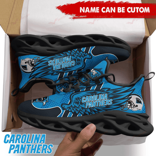 Carolina Panthers Personalized Yezy Running Sneakers SPD688