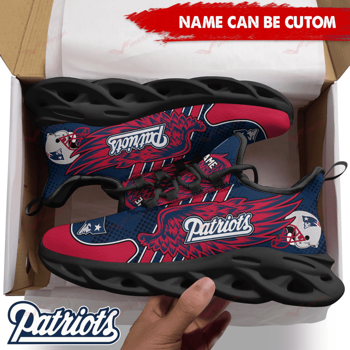New England Patriots Personalized Yezy Running Sneakers SPD705