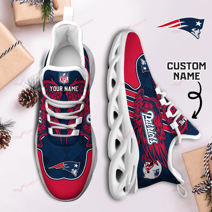 New England Patriots Personalized Yezy Running Sneakers SPD705
