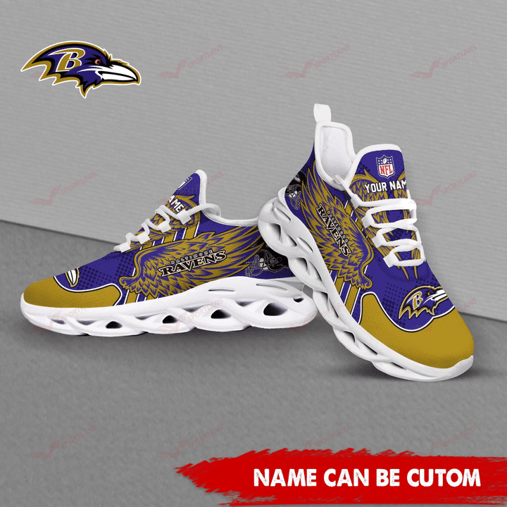 Baltimore Ravens Personalized Yezy Running Sneakers SPD686