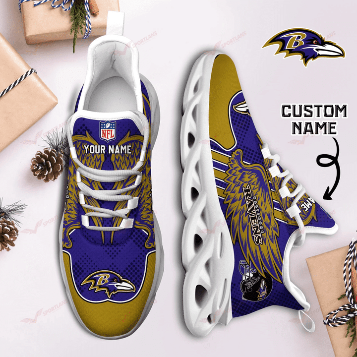 Baltimore Ravens Personalized Yezy Running Sneakers SPD686