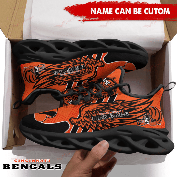 Cincinnati Bengals Personalized Yezy Running Sneakers SPD690