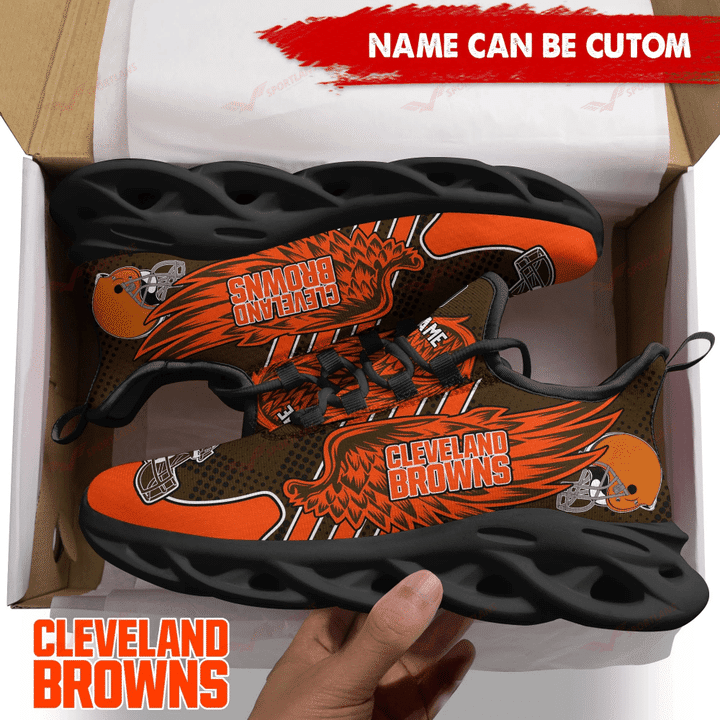 Cleveland Browns Personalized Yezy Running Sneakers SPD691