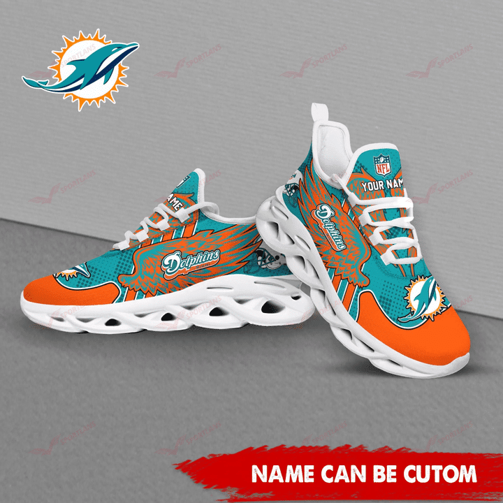 Miami Dolphins Personalized Yezy Running Sneakers SPD703