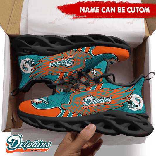 Miami Dolphins Personalized Yezy Running Sneakers SPD703