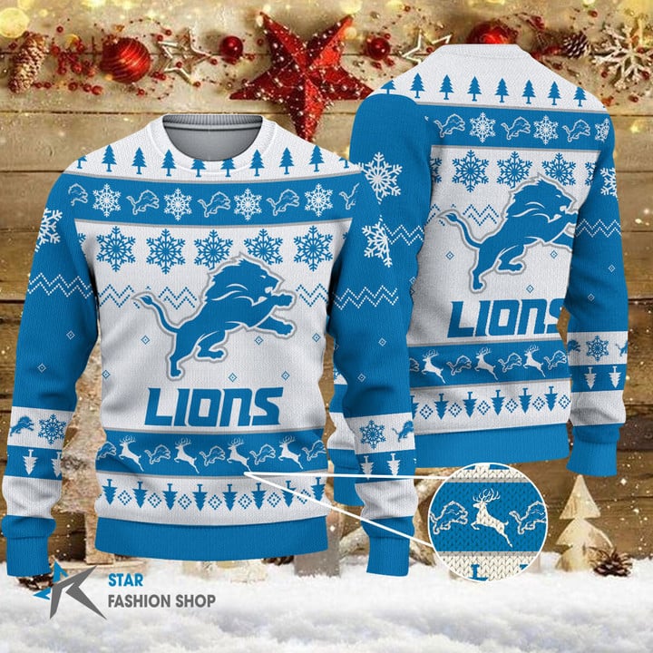 Detroit Lions Woolen Sweater BGSWT120