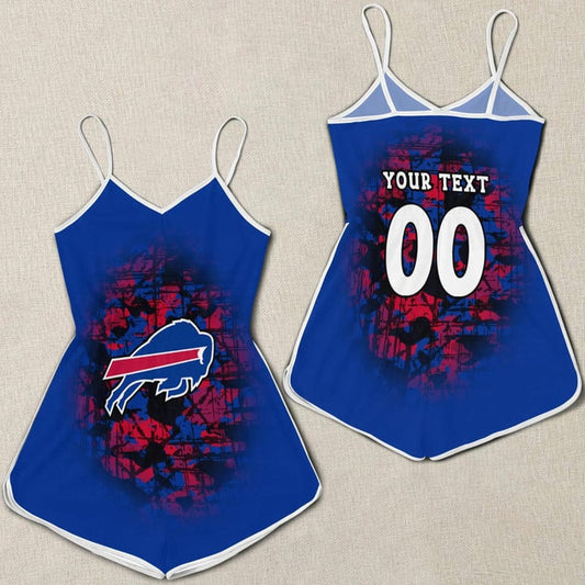 Buffalo Bills Romper Women Romper Jumpsuit 3D Printed S028