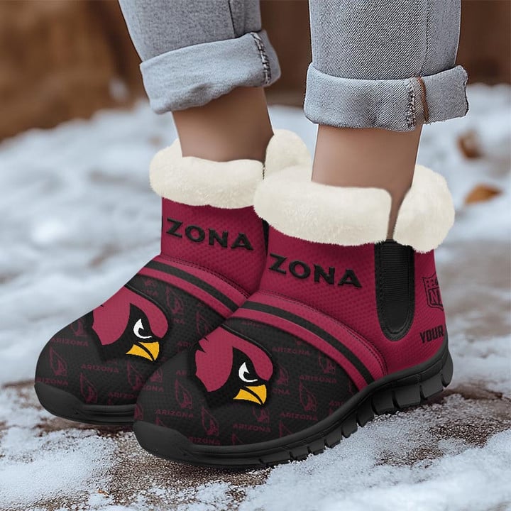 Arizona Cardinals Comfy Winter Snow Boots AZDDWSB000011