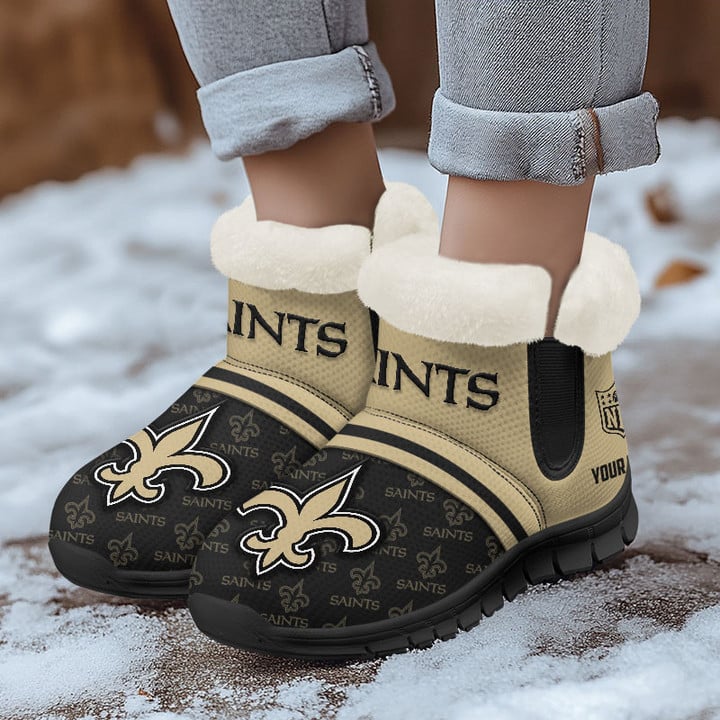 New Orleans Saints Comfy Winter Snow Boots AZDDWSB000001