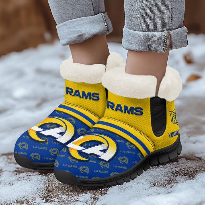 Los Angeles Rams Comfy Winter Snow Boots AZDDWSB000004