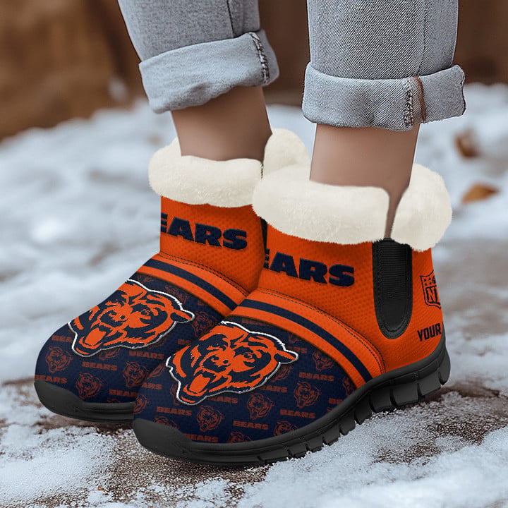 Chicago Bears Comfy Winter Snow Boots AZDDWSB000008
