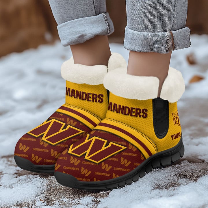 Washington Commanders Comfy Winter Snow Boots AZDDWSB000009