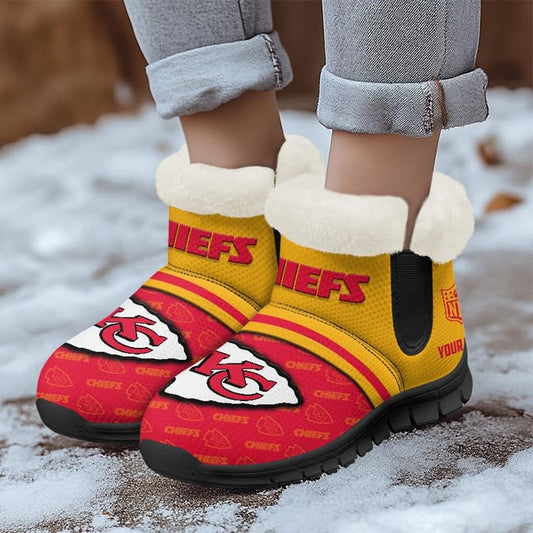 Kansas City Chiefs Comfy Winter Snow Boots AZDDWSB000022
