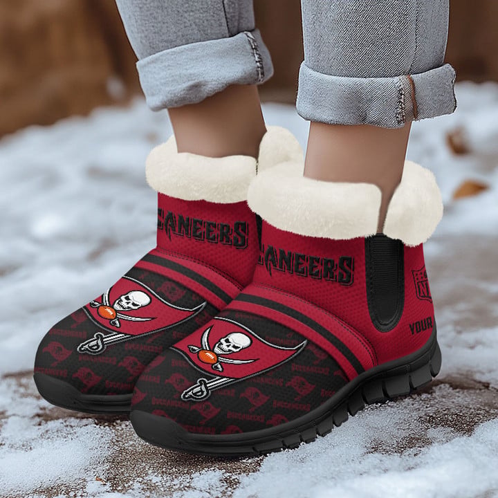Tampa Bay Buccaneers Comfy Winter Snow Boots AZDDWSB000023