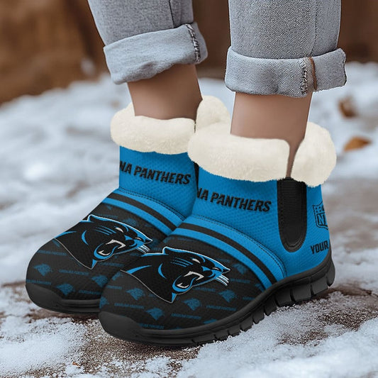 Carolina Panthers Comfy Winter Snow Boots AZDDWSB000020