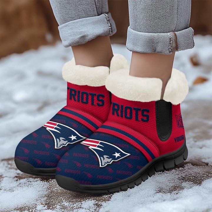 New England Patriots Comfy Winter Snow Boots AZDDWSB000015
