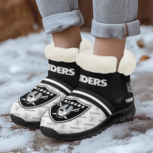 Las Vegas Raiders Comfy Winter Snow Boots AZDDWSB000010