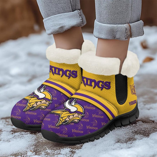 Minnesota Vikings Comfy Winter Snow Boots AZDDWSB000018