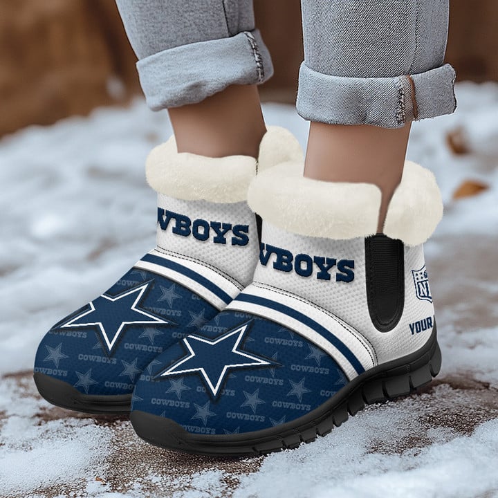Dallas Cowboys Comfy Winter Snow Boots AZDDWSB000028