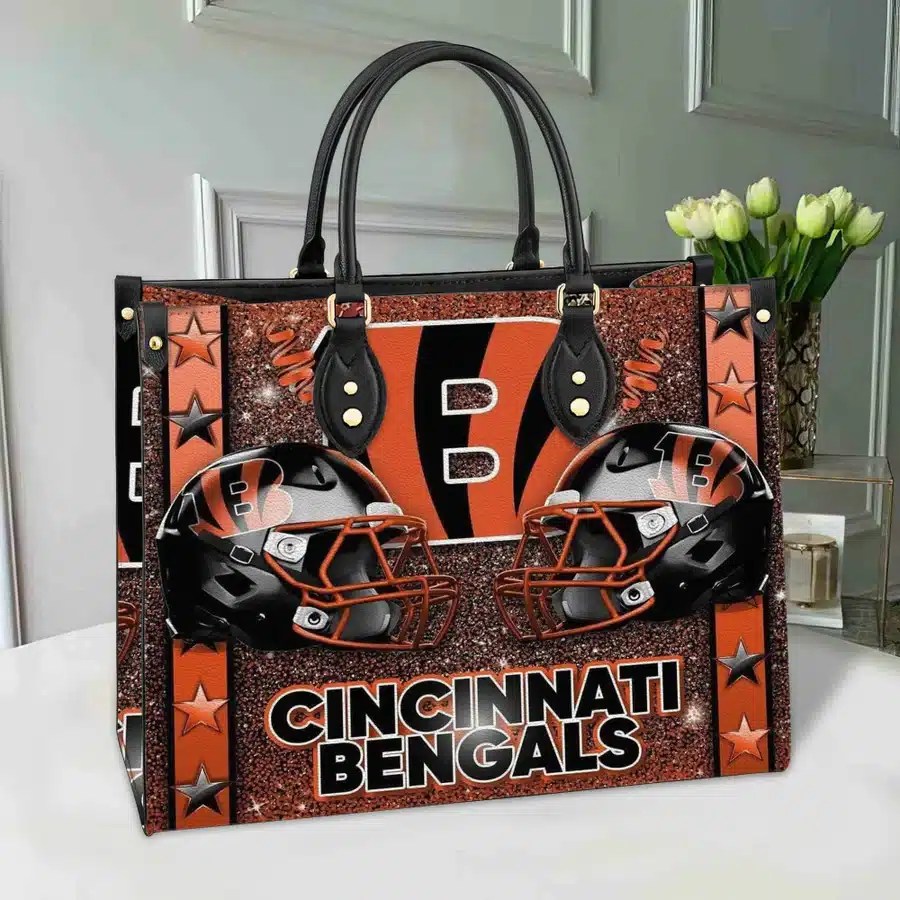 Cincinnati Bengals Leather Hand Bag BB217