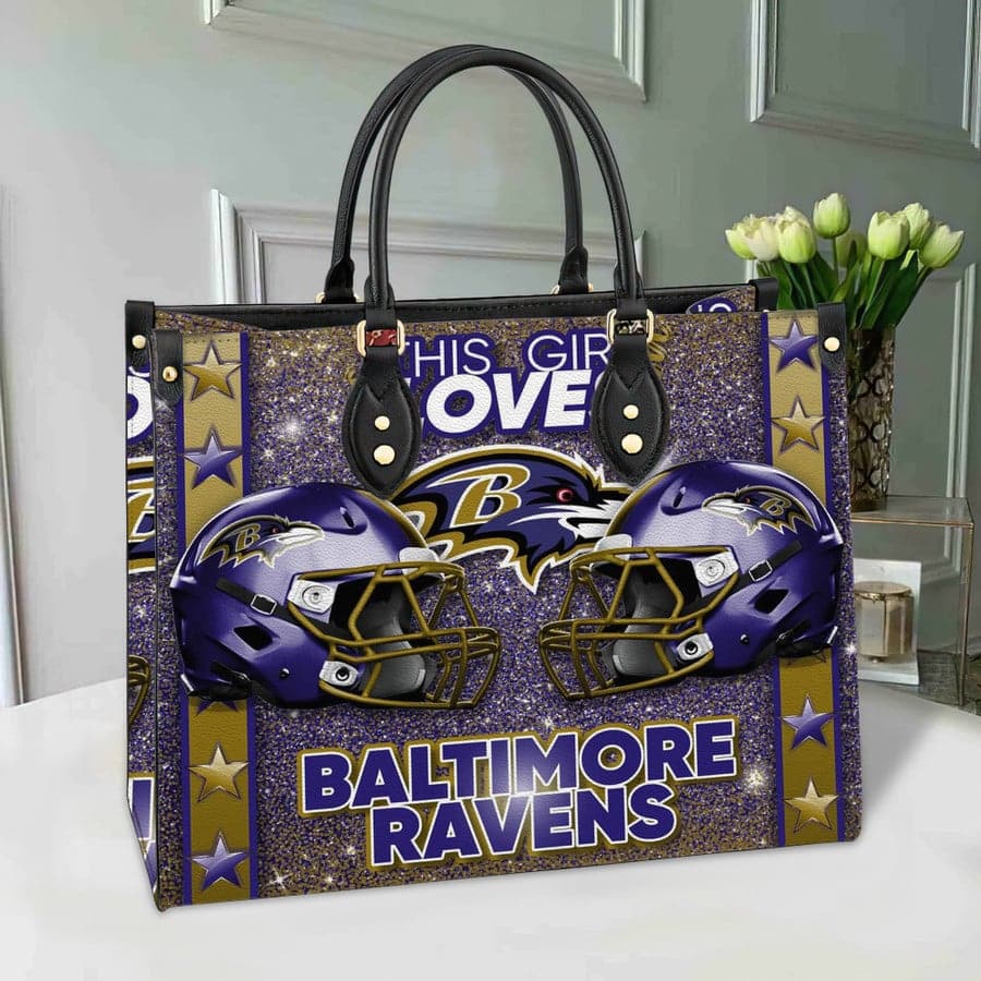 Baltimore Ravens Leather Hand Bag BB238