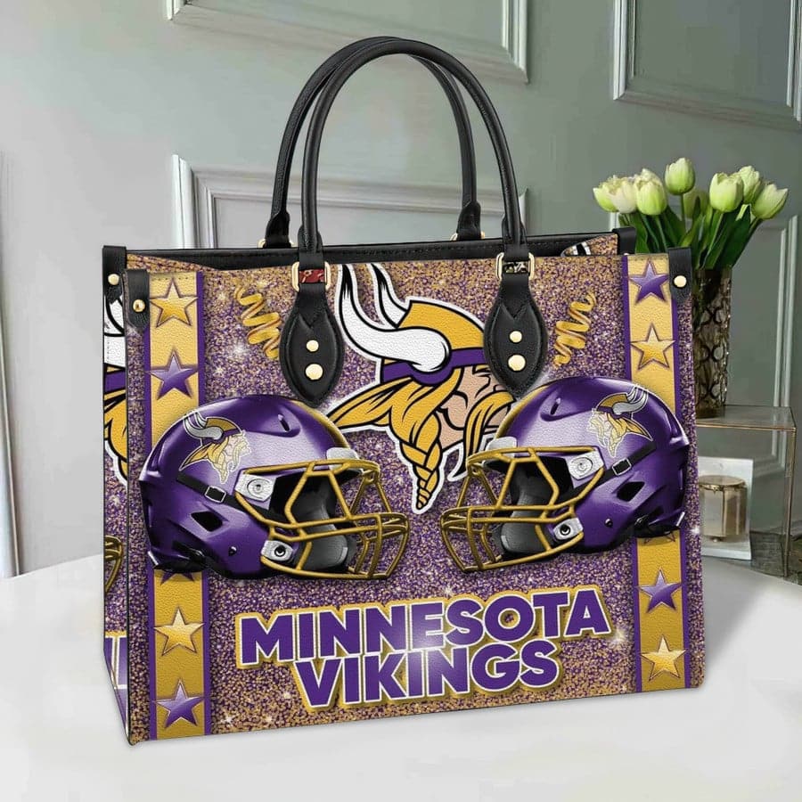 Minnesota Vikings Leather Hand Bag BB243