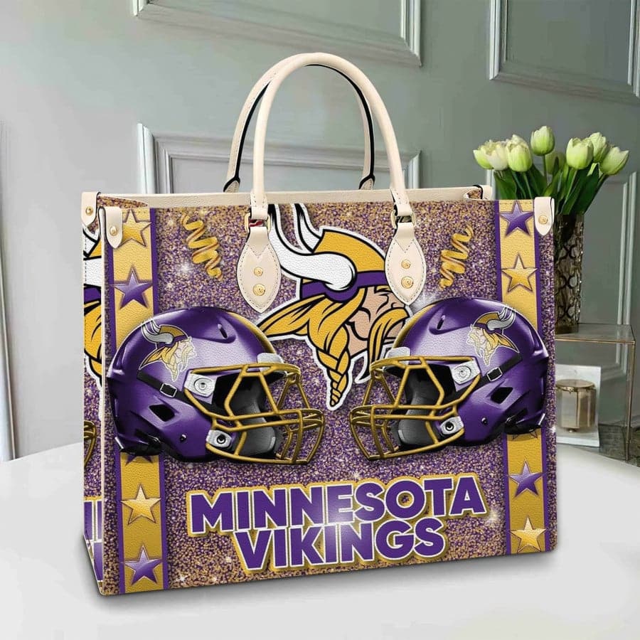 Minnesota Vikings Leather Hand Bag BB243