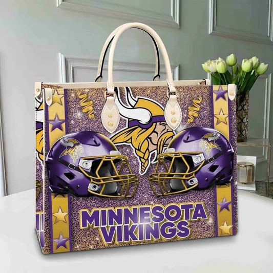 Minnesota Vikings Leather Hand Bag BB243