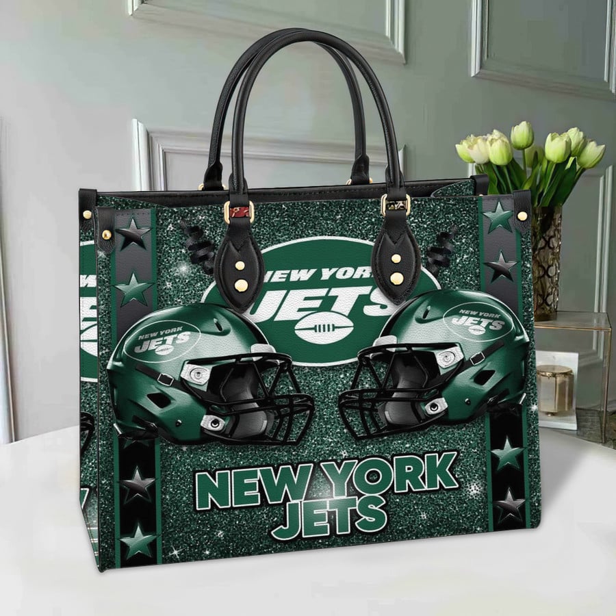 New York Jets Leather Hand Bag BB232