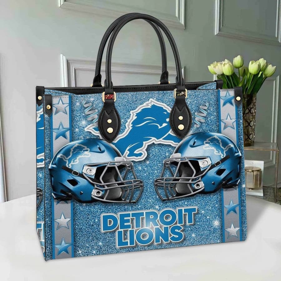 Detroit Lions Leather Hand Bag BB228