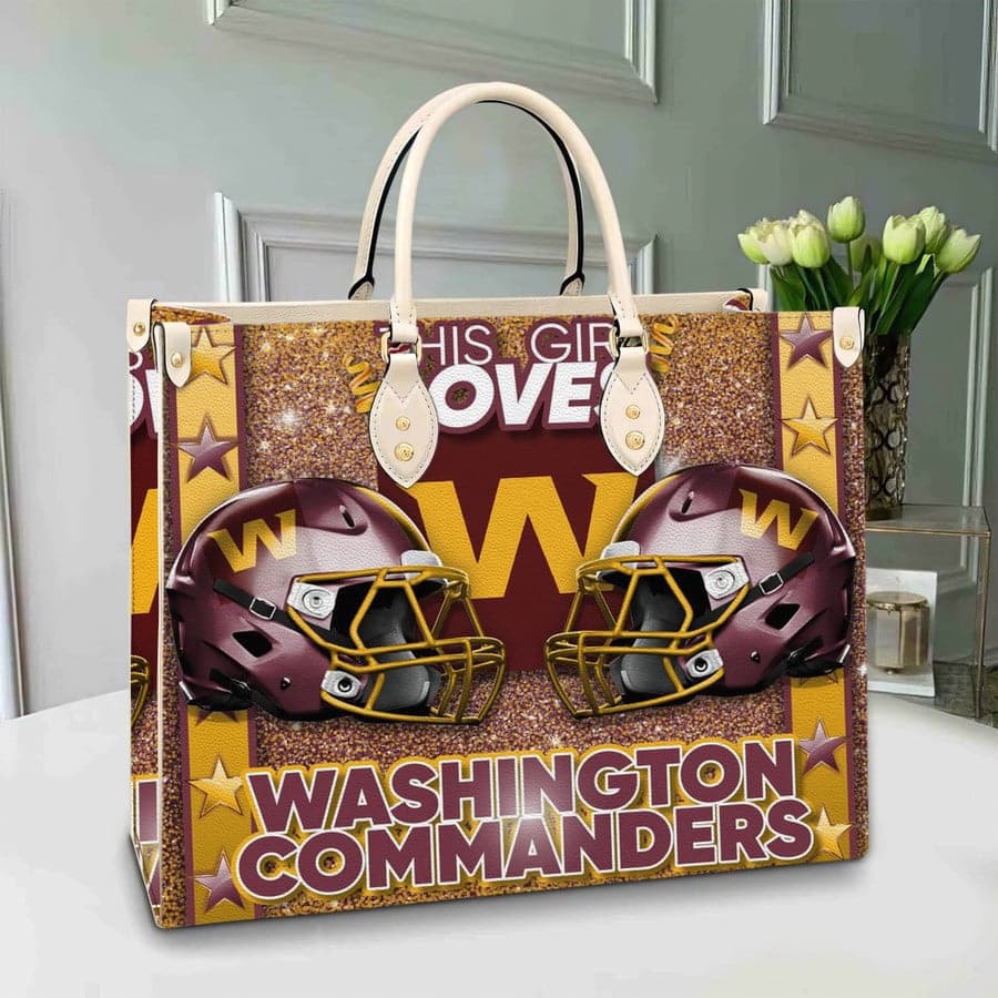 Washington Commanders Leather Hand Bag BB223