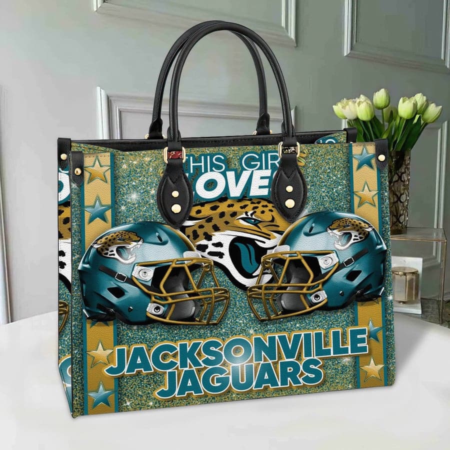 Jacksonville Jaguars Leather Hand Bag BB230