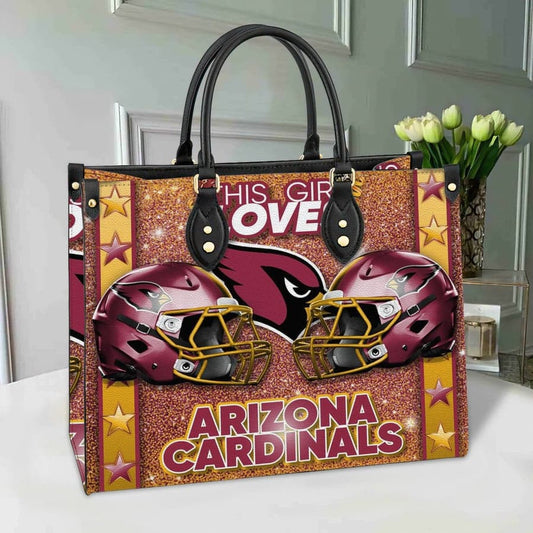 Arizona Cardinals Leather Hand Bag BB244