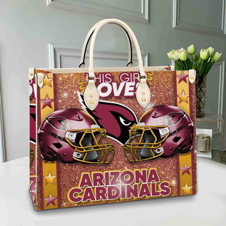 Arizona Cardinals Leather Hand Bag BB244
